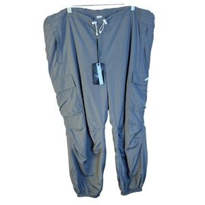 Alphalete Mens Cargo Jogger Pants Blue Gray 2XL New Lightweight Utility